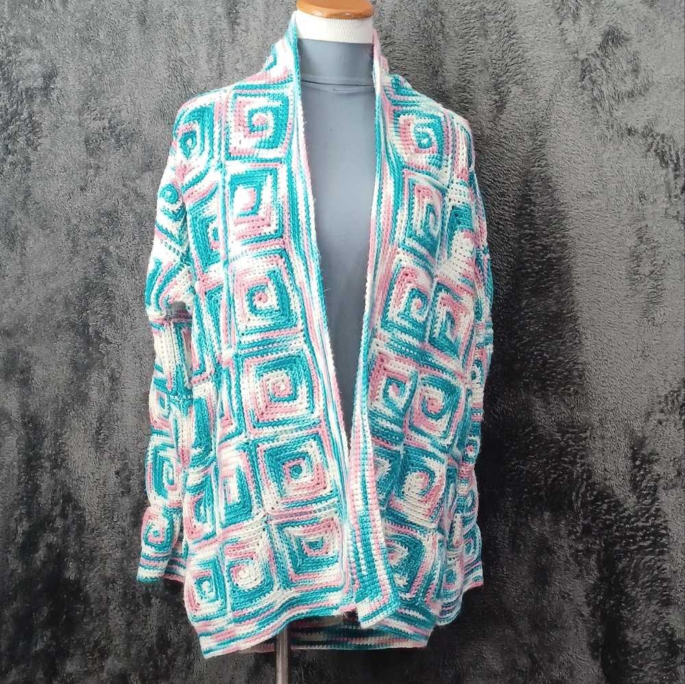 Granny Square Open Cardigan - Picture 6 of 6